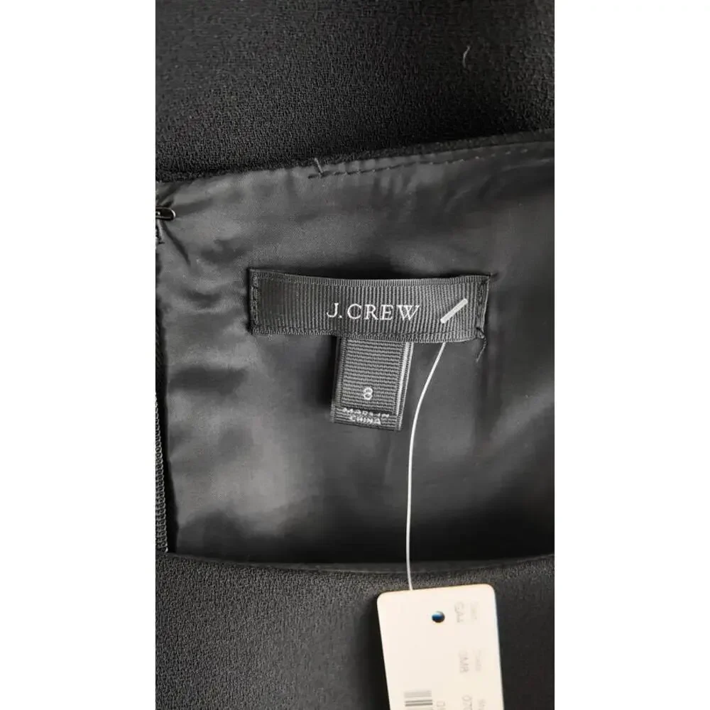 J.Crew Black Sleeveless Sheath Dress Size‎ 8 Classic Minimalist Workwear